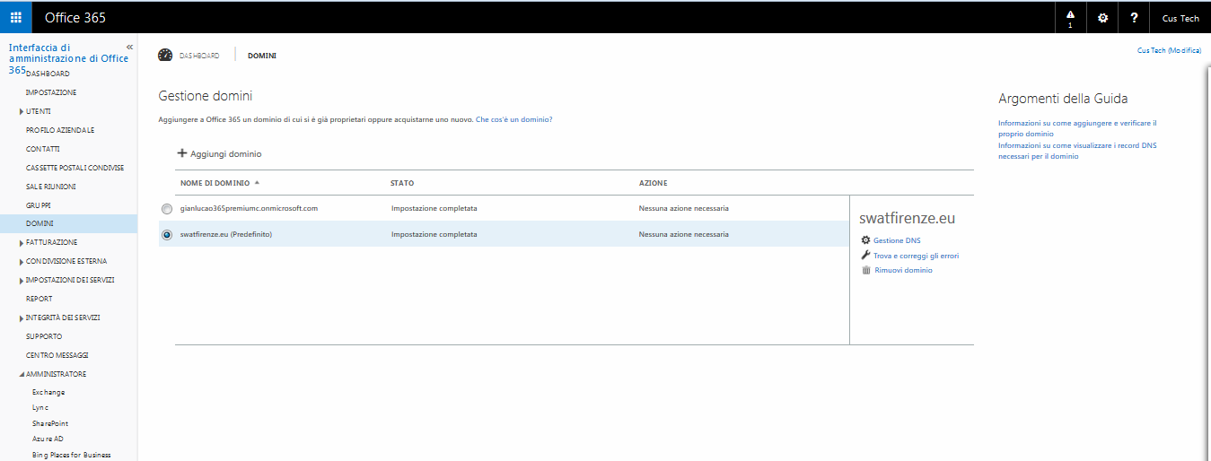 Come configurare Office 365 - Configurazione Office 365