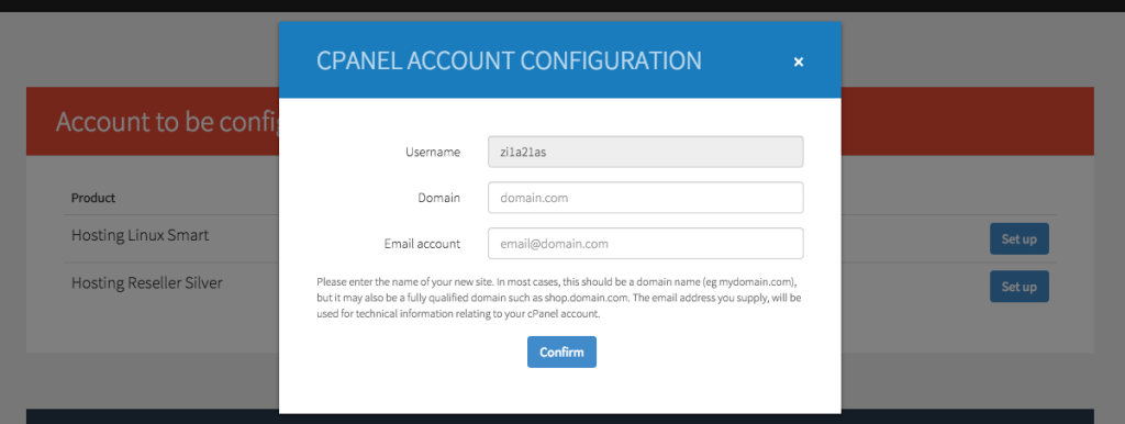 02 first config - domain and email